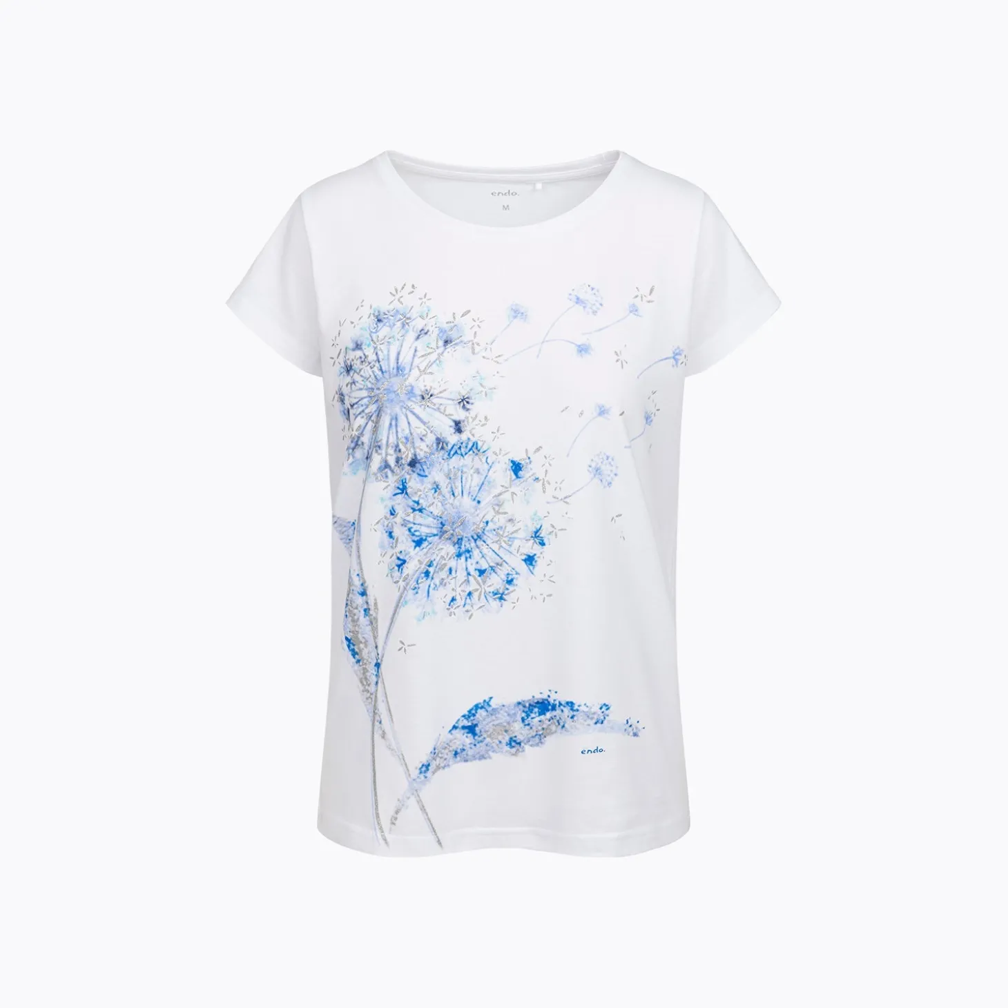 Damski T-shirt biały "dmuchawce"