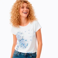 Damski T-shirt biały