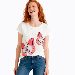 Damski T-shirt biały