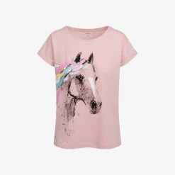 Damski t-shirt z krótkim rękawem, z koniem