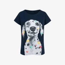 Damski t-shirt z krótkim rękawem, z dalmatyńczykiem