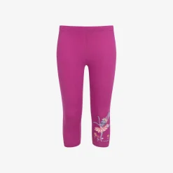 Legginsy 3/4 dla dziewczynki, z baletnicą, różowe 3-8 lat