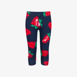 Legginsy 3/4 dla dziewczynki, z motywem kwiatowym 9-13 lat