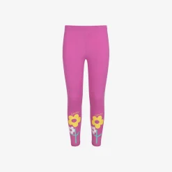 Legginsy dla dziewczynki, z motywem kwiatowym 3-8 lat, LILIOWY