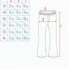 Legginsy flare dla dziewczynki, z motywem kwiatowym, granatowe 9-13 lat