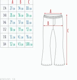 Legginsy flare dla dziewczynki, z pieskiem, granatowe 9-13 lat