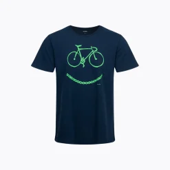 Męski T-shirt granatowy "rower"