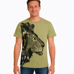 Męski T-shirt jasnozielony 