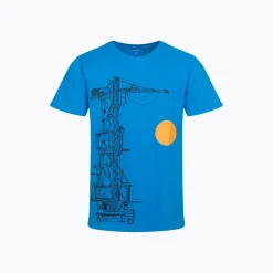 Męski T-shirt niebieski 