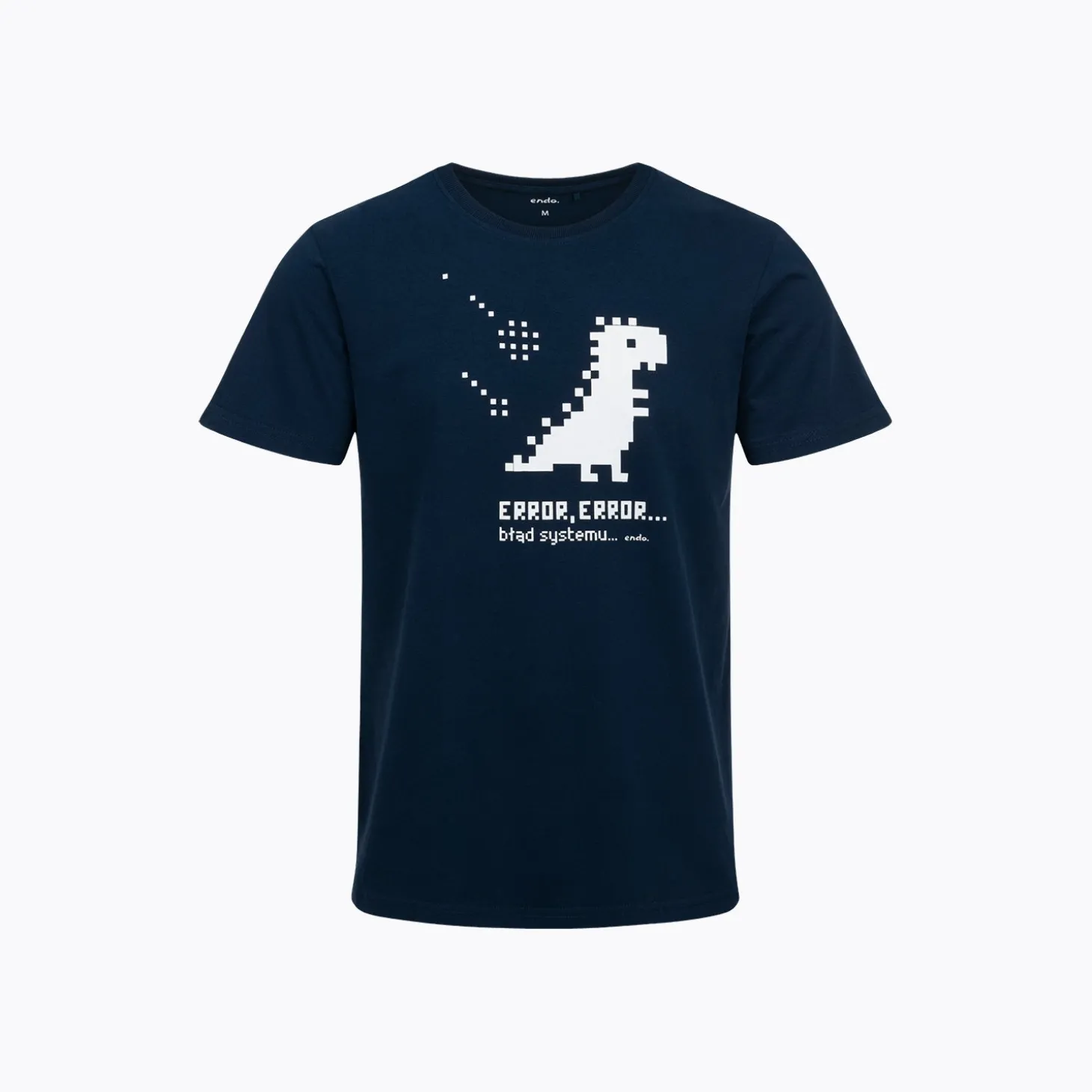 Męski T-shirt z krótkim rękawem granatowy "error"