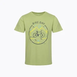 Męski T-shirt z krótkim rękawem seledynowy