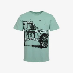 Męski t-shirt z krótkim rękawem, z autem