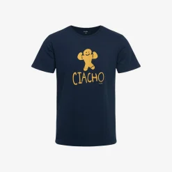 Męski t-shirt z krótkim rękawem, z napisem "CIACHO", granatowy