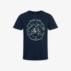 Męski t-shirt z krótkim rękawem, z rowerem