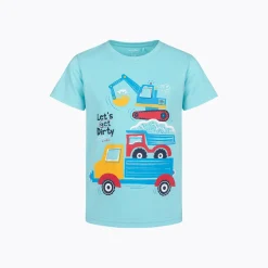 T-shirt dla chłopca 2-7 lat, niebieski "pojazdy"