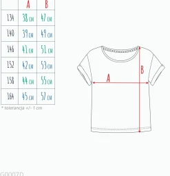 T-shirt dla dziewczynki 9-13 lat, biały "motyle"