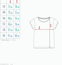 T-shirt dla dziewczynki 9-13 lat, jasnoszary "Yorkshire Terrier"
