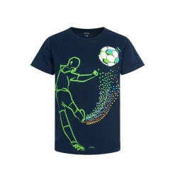 T-shirt z krótkim rękawem dla chłopca, z motywem piłkarskim 9-13 lat