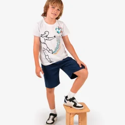 T-shirt z krótkim rękawem dla chłopca, z motywem piłkarskim 9-13 lat