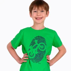 T-shirt z krótkim rękawem dla chłopca, z rowerem, zielony 9-13 lat