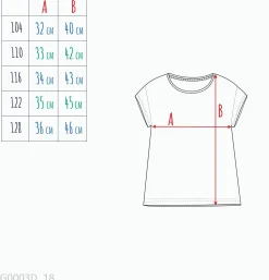 T-shirt z krótkim rękawem dla dziewczynki, z francuskim pieskiem, zielony 3-8 lat