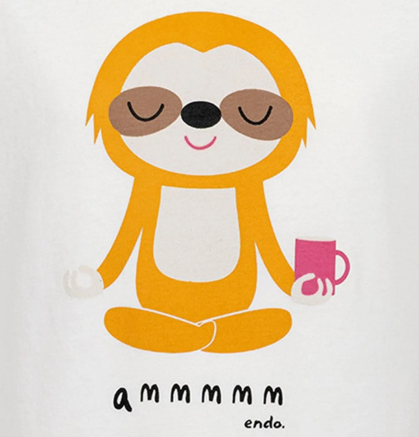T-shirt z krótkim rękawem dla dziewczynki, z motywem yogi, biała 3-8 lat